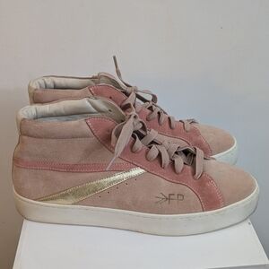 Freshly Picked High Top Sneakers in Blush size 9. Made in Portugal